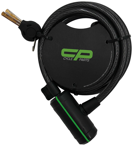 CP CycleParts 1810K Schloß-Spiralkabel - CP CycleParts