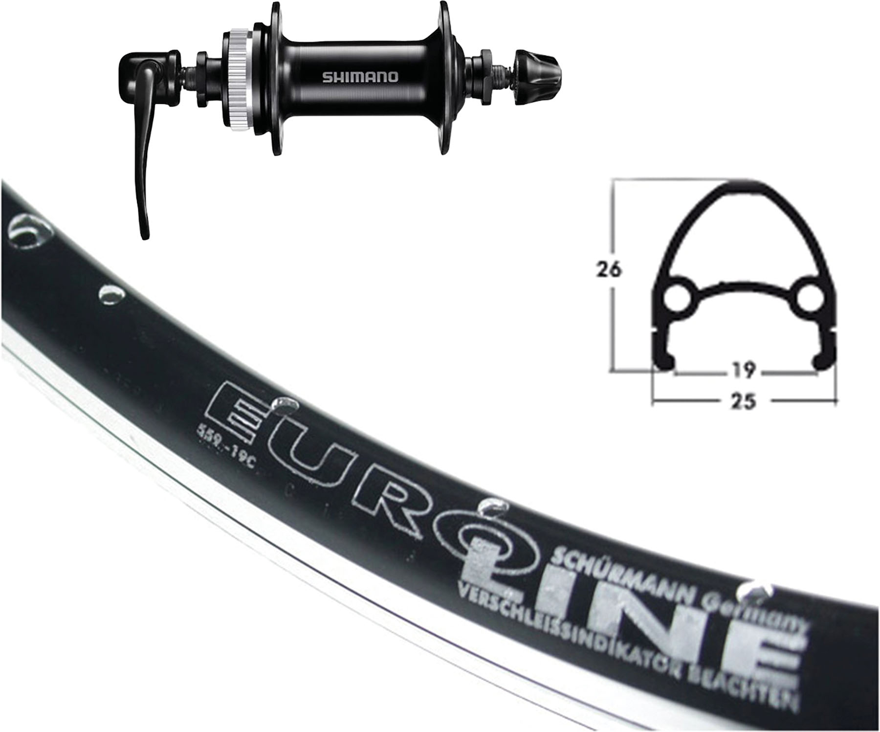 BBF Teile & Zubehör Euroline 26 x 1.75 - BBF Teile & Zubehör