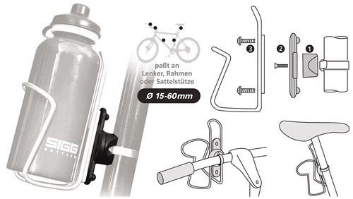 Rixen Kaul BottleFix Trinkflaschen-Halter +Zubhör - Rixen Kaul