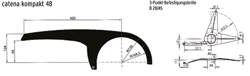 Horn Catena Kompakt 48 Kettenschutz-Sport (offen) - Horn