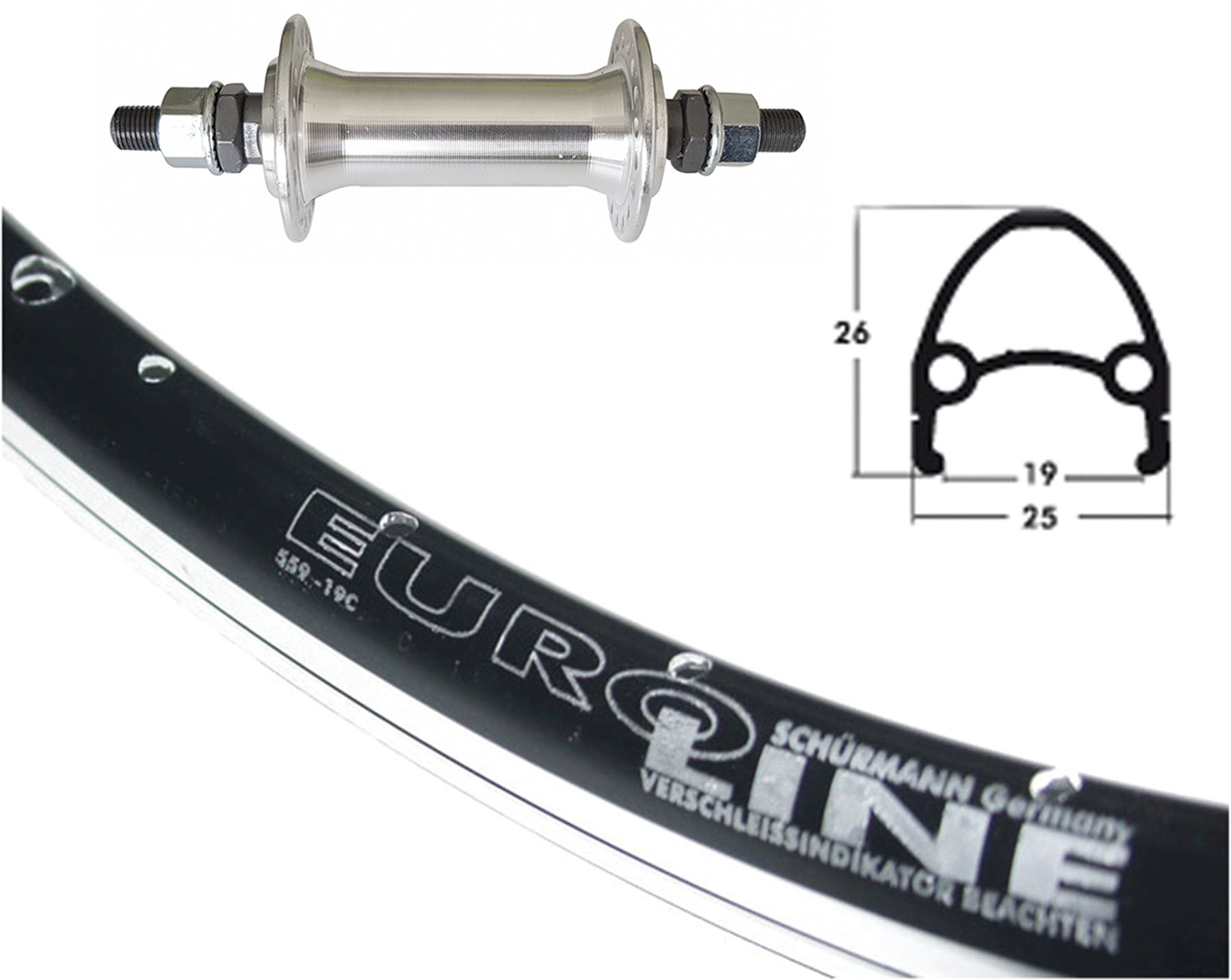 BBF Teile & Zubehör Euroline 26 x 1.75 - BBF Teile & Zubehör