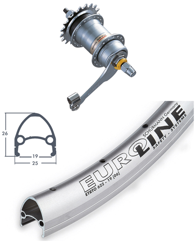 BBF Teile & Zubehör Euroline 28 x 1.75 - BBF Teile & Zubehör